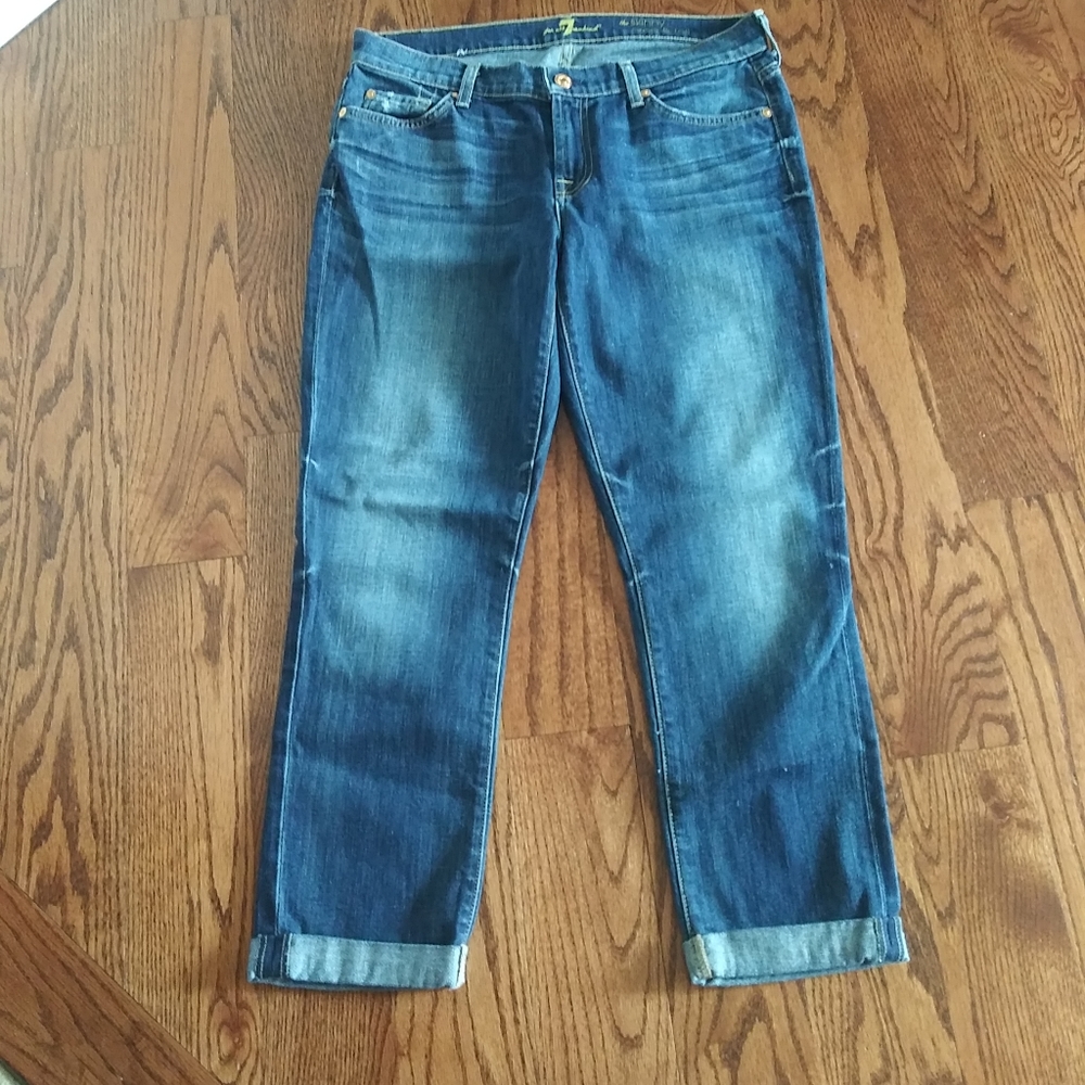 7 For All Mankind Jeans The Skinny Crop And Roll